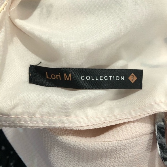 Lori M Collection pink  floral dress SZ M - Picture 9 of 10